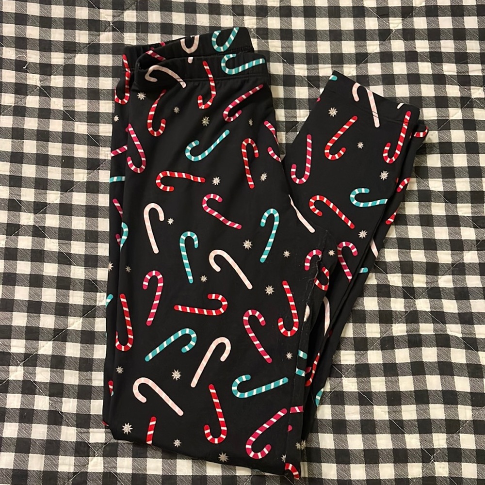 Christmas Candy Cane leggings